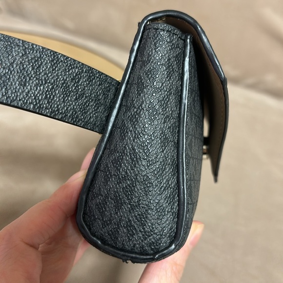 Michael Kors adjustable belt monogram black/Gray with silver hardware-SizeS/M - Picture 14 of 17